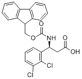 FMOC-(S)-3-氨基-3-(2,3-二氯苯基)-丙酸 结构式