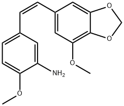 (Z)-5,4'-二甲氧基-3,4-亚甲氧基-3'-氨基二苯乙烯,CAS:501033-98-3