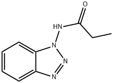 Propanamide,  N-1H-benzotriazol-1-yl- Structure