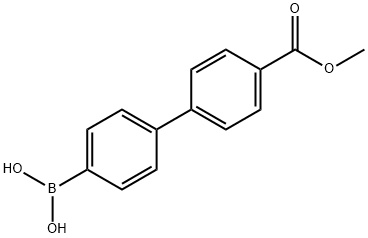 4'-(甲氧羰基)联苯-4-硼酸 结构式