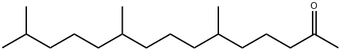 6,10,14-トリメチル-2-ペンタデカノン 化学構造式