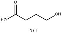 4-ヒドロキシブタン酸ナトリウム 化学構造式