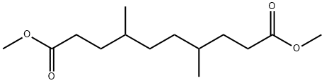 4,7-ジメチルデカン二酸ジメチル 化学構造式