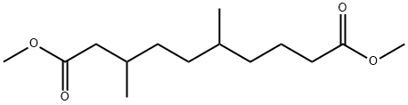3,6-ジメチルデカン二酸ジメチル 化学構造式