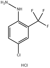 4-氯-2-(三氟甲基)苯肼盐酸盐, 502496-20-0, 结构式