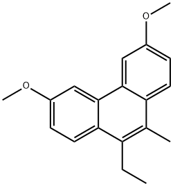 9-エチル-3,6-ジメトキシ-10-メチルフェナントレン 化学構造式