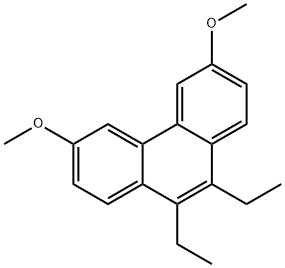 9,10-ジエチル-3,6-ジメトキシフェナントレン 化学構造式