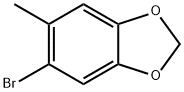 5-ブロモ-6-メチル-1,3-ベンゾジオキソール 化学構造式