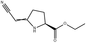 L-Proline, 5-(cyanomethylene)-, ethyl ester (9CI) Structure