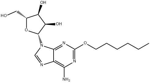 2-hexyloxyadenosine Struktur