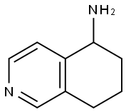 5,6,7,8-TETRAHYDROISOQUINOLIN-5-AMINE 结构式