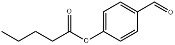 ペンタン酸4-ホルミルフェニル 化学構造式