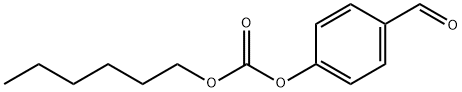 Carbonic acid hexyl 4-formylphenyl ester Struktur