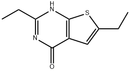 Thieno[2,3-d]pyrimidin-4(1H)-one, 2,6-diethyl- (9CI) Structure