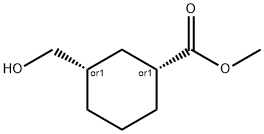 METHYL CIS-3-HYDROXYMETHYLCYCLOHEXANE-1-CARBOXYLATE Structure
