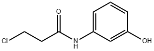 3-氯-N-(3-羟基苯基)丙酰胺, 50297-40-0, 结构式
