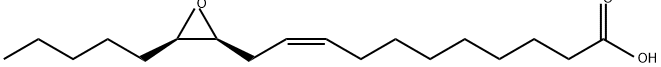 (9Z,12S,13R)-12,13-エポキシ-9-オクタデセン酸 化学構造式