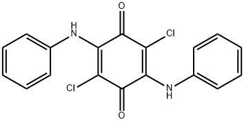 2,5-dichloro-3,6-bis(phenylamino)cyclohexa-2,5-diene-1,4-dione Structure