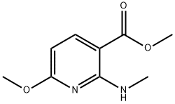 3-Pyridinecarboxylicacid,6-methoxy-2-(methylamino)-,methylester(9CI) Structure