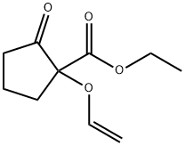 Cyclopentanecarboxylic acid, 1-(ethenyloxy)-2-oxo-, ethyl ester (9CI) Structure