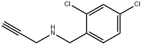 N-(2,4-二氯苄基)丙-2-炔基-1-胺 结构式