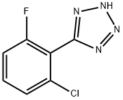5-(2-氯-6-氟苯基)-2H-四氮唑 结构式