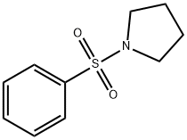 1-(フェニルスルホニル)ピロリジン 化学構造式