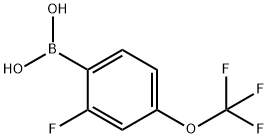 2-FLUORO-4-TRIFLUOROMETHOXYBENZENEBORONIC ACID Structure