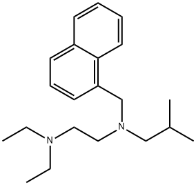 N,N-Diethyl-N'-(2-methylpropyl)-N'-(1-naphthalenylmethyl)-1,2-ethanediamine Struktur