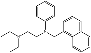 N,N-Diethyl-N'-(1-naphthalenylmethyl)-N'-phenyl-1,2-ethanediamine 结构式
