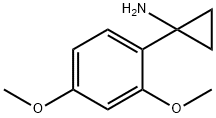 Cyclopropanamine, 1-(2,4-dimethoxyphenyl)- Structure