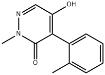 3(2H)-Pyridazinone, 5-hydroxy-2-methyl-4-(2-methylphenyl)- (9CI) Structure