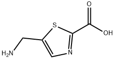2-Thiazolecarboxylicacid,5-(aminomethyl)-(9CI) Structure
