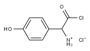 [2-chloro-1-(4-hydroxyphenyl)-2-oxoethyl]ammonium chloride 结构式