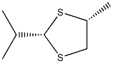 1,3-Dithiolane,4-methyl-2-(1-methylethyl)-,cis-(9CI) Struktur