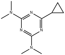 6-Cyclopropyl-N,N,N',N'-tetramethyl-1,3,5-triazine-2,4-diamine 结构式