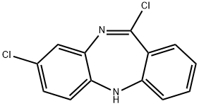 8,11-Dichloro-5H-dibenzo[b,e][1,4]diazepine Struktur