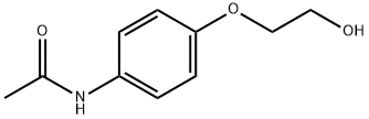 N-[4-(2-ヒドロキシエトキシ)フェニル]アセトアミド 化学構造式