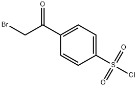 4-(2-ブロモアセチル)ベンゼンスルホニルクロリド 化学構造式