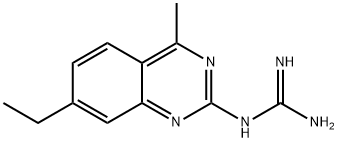 Guanidine, (7-ethyl-4-methyl-2-quinazolinyl)- (9CI) Structure