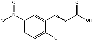 2-HYDROXY-5-NITROCINNAMIC ACID Struktur