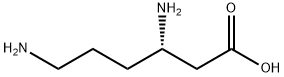 (S)-3-(3-アミノプロピル)-β-アラニン 化学構造式