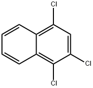 Naphthalene, 1,2,4-trichloro-, 50402-51-2, 结构式