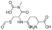 2-amino-5-[1-(carboxymethylcarbamoyl)-2-formylsulfanyl-ethyl]amino-5-oxo-pentanoic acid Struktur