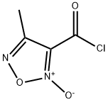 1,2,5-Oxadiazole-3-carbonyl chloride, 4-methyl-, 2-oxide (9CI) Struktur