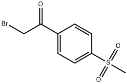 2-Bromo-1-[4-(methylsulfonyl)phenyl]-1-ethanone Structure