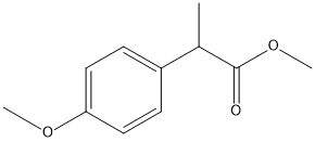 methyl 2-(4-methoxyphenyl)propanoate Struktur