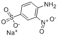 2-硝基苯胺-4-磺酸钠盐, 5042-33-1, 结构式