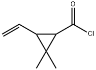 Cyclopropanecarbonyl chloride, 3-ethenyl-2,2-dimethyl- (9CI) Structure