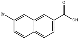 7-溴-2-萘甲酸 结构式